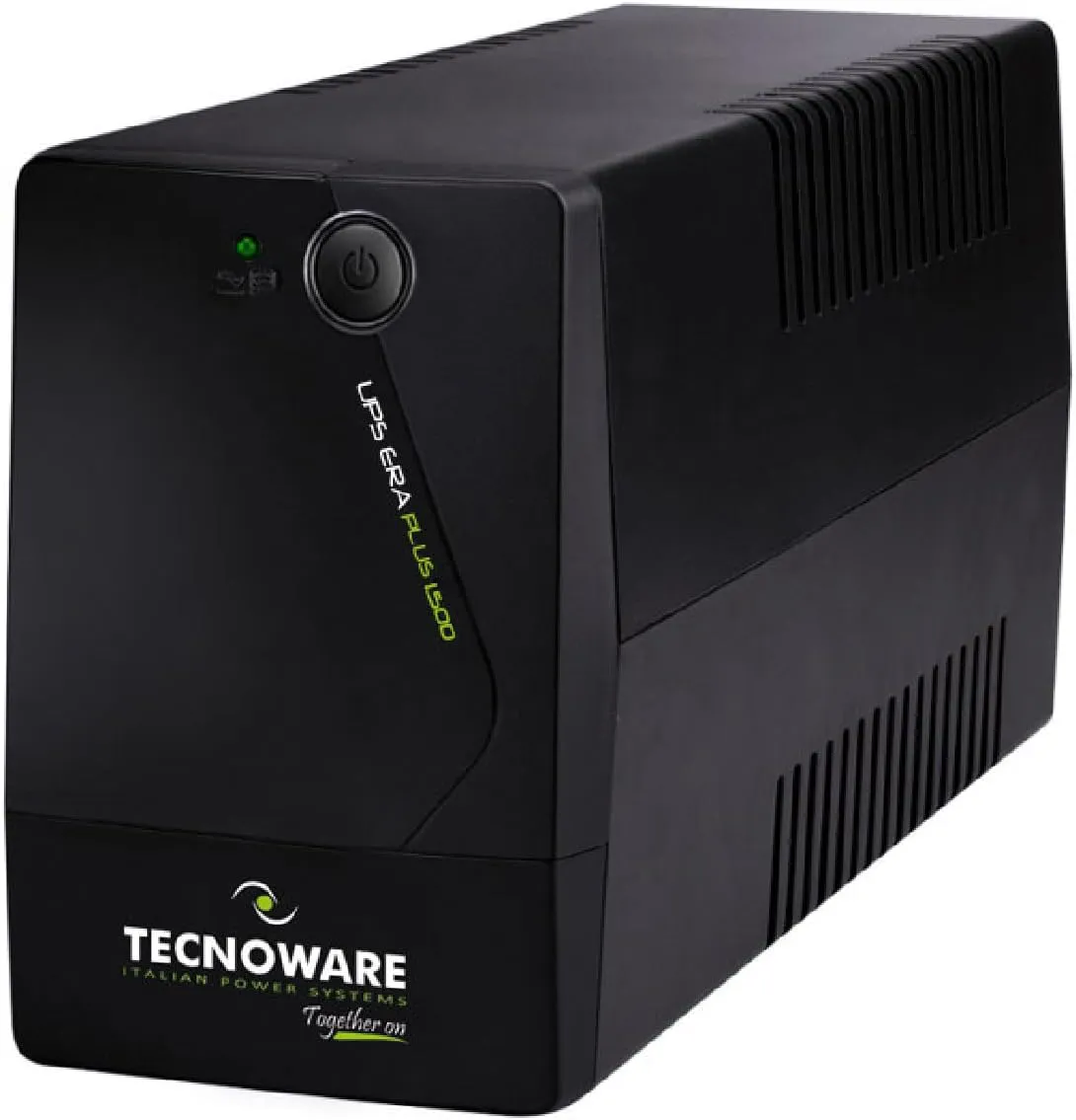 Bild von Tecnoware UPS ERA PLUS 1500 mit 1500 VA für PC und Videoüberwachung, inklusive USB und Software-Manager, bis zu 80 Minuten Autonomie, in Schwarz