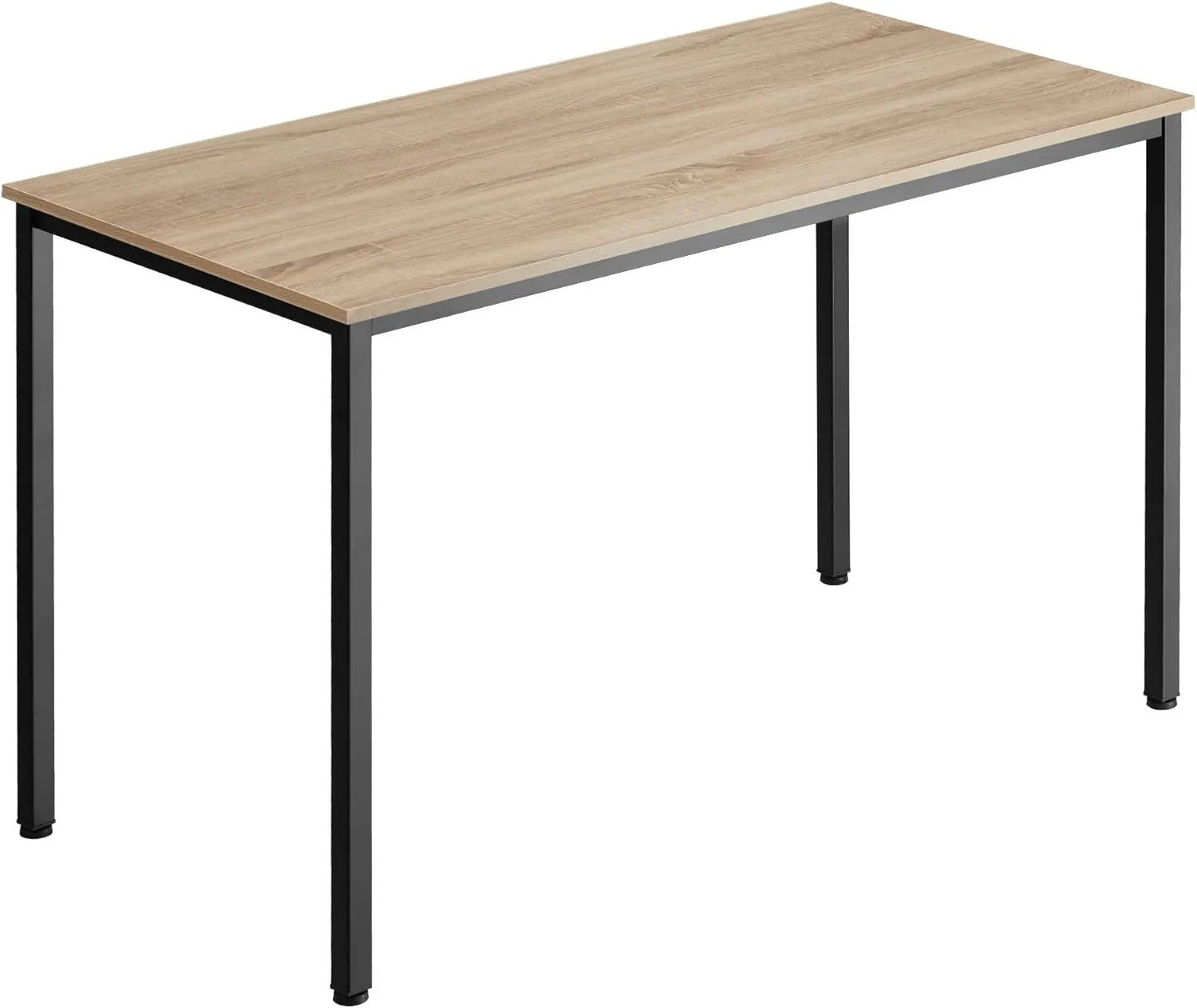 Bild von tectake Schreibtisch im Industrie-Design mit Holz und Metall, 120 x 60 x 75,5 cm, ideal für Wohnzimmer und Büro, Eiche Sonoma mit schwarzem Metallgestell
