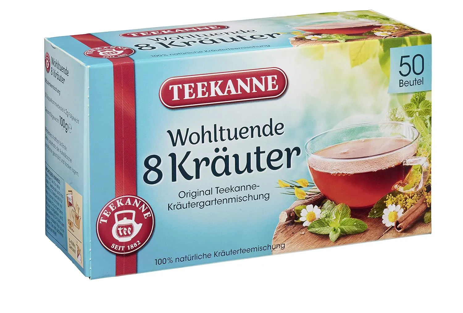 Bild von Teekanne 8 Kräuter Tee 12er Pack mit 50 Beuteln