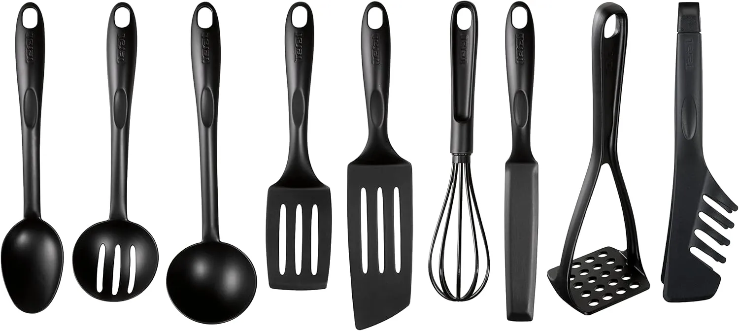 Bild von Tefal BIENVENUE K001S925 Set mit 9 schwarzen Kunststoffzubehörteilen