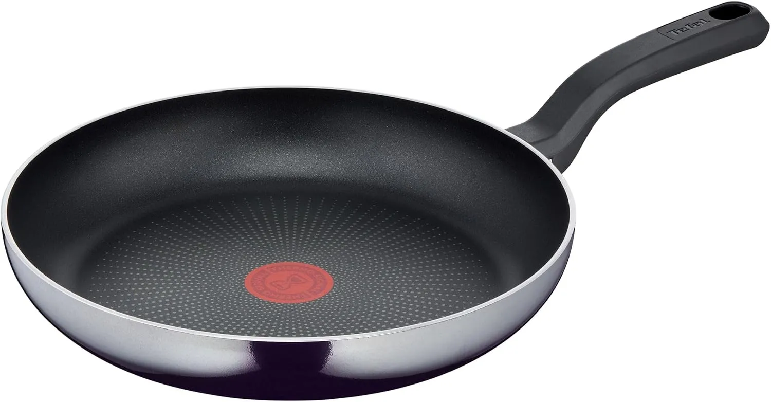 Bild von Tefal D52606 Resist Bratpfanne mit 28 cm Durchmesser und sicherer Titanium Antihaftversiegelung, ausgestattet mit Thermo-Signal Temperaturindikator und Flame Protect-Technologie in Schwarz