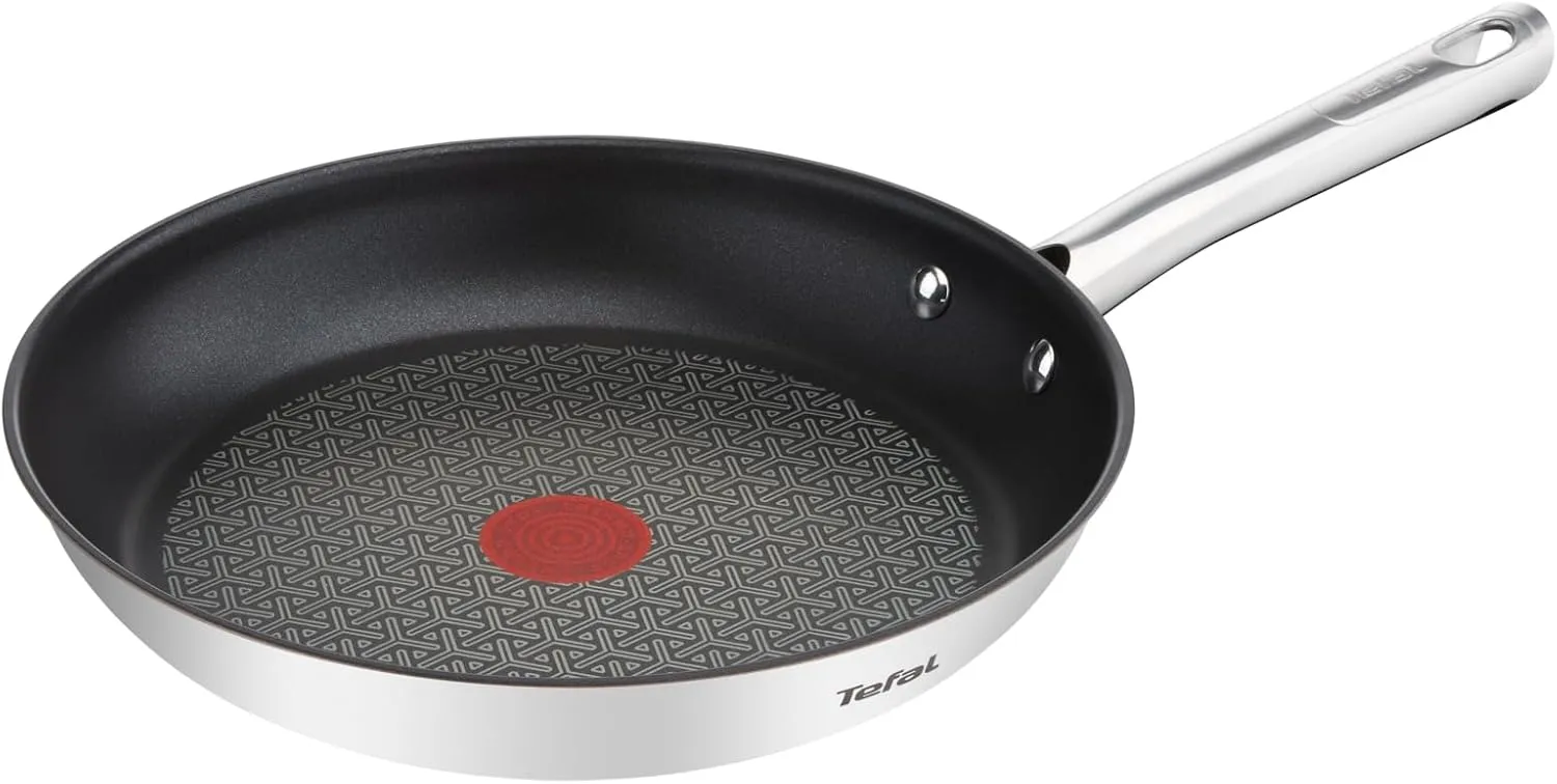 Bild von Tefal Duetto Pfanne A70406 mit 28 cm Durchmesser und Antihaftversiegelung, induktionsgeeignet und mit Temperaturindikator