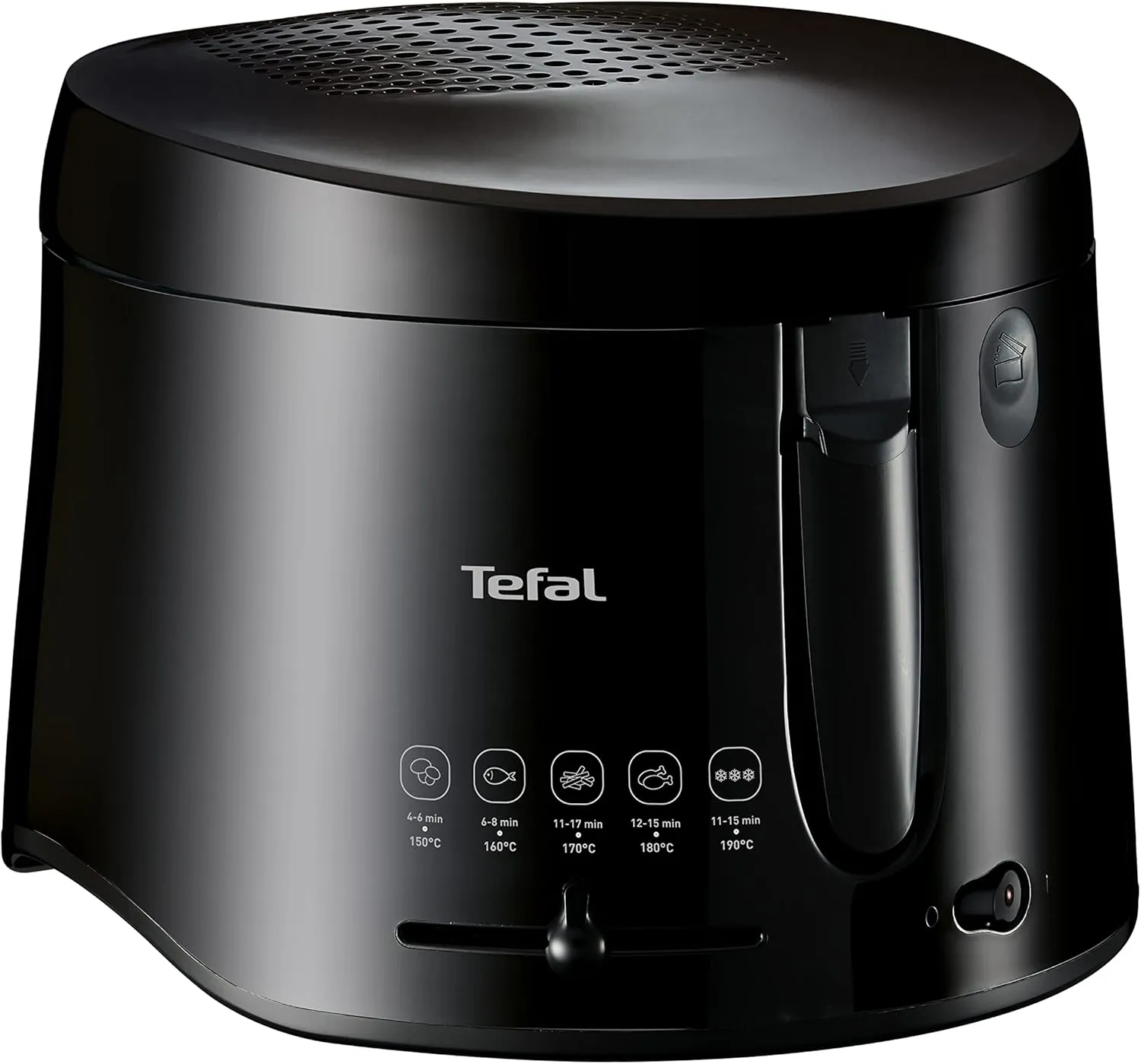 Bild von Tefal FF1078 Maxi Fry Fritteuse mit 1,2 kg Fassungsvermögen und regelbarem Thermostat in Schwarz
