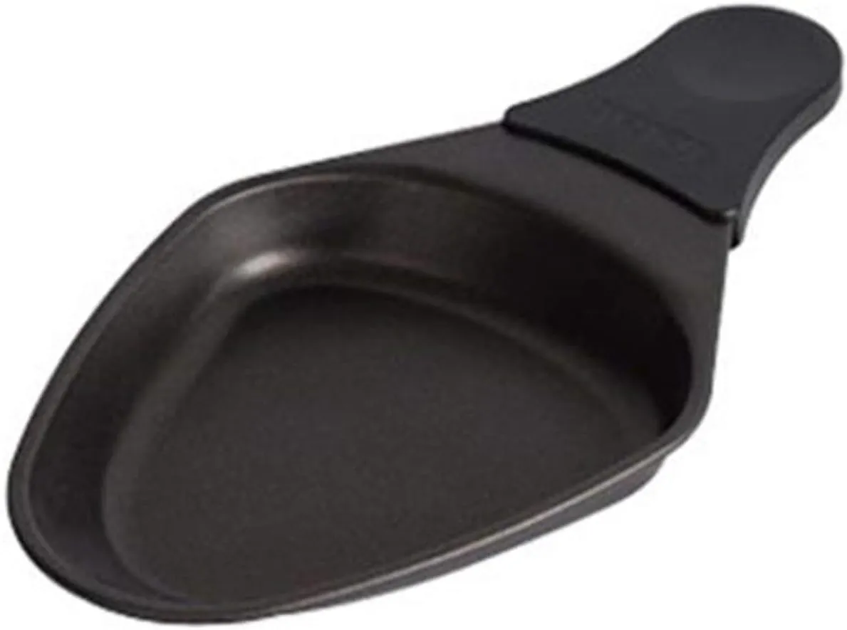 Bild von Tefal XA4001 Raclette Zubehör mit 2 ovalen Antihaftschälchen aus Edelstahl in Schwarz
