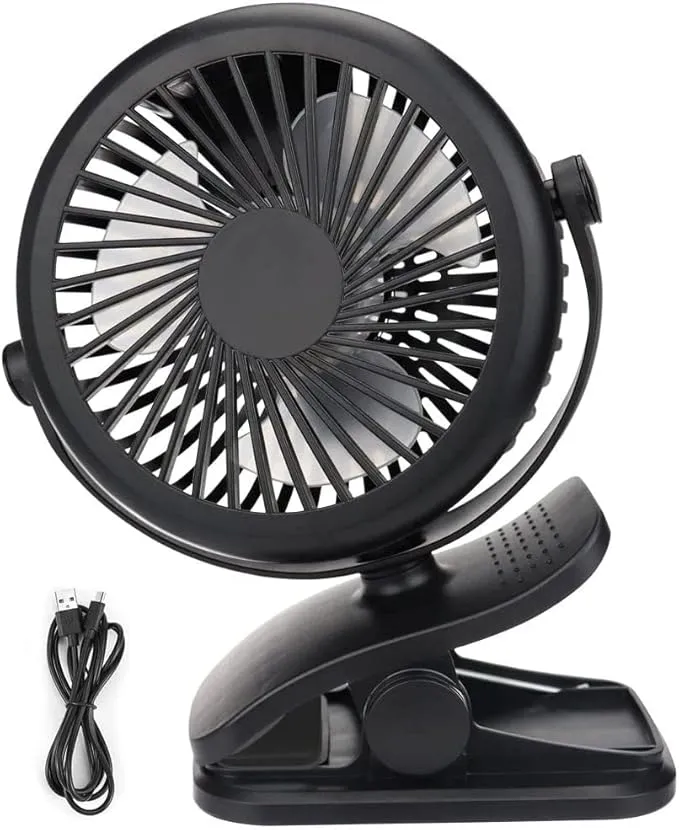 Bild von Telgoner Mini USB Ventilator mit wiederaufladbarer Batterie und 3 Geschwindigkeitsstufen