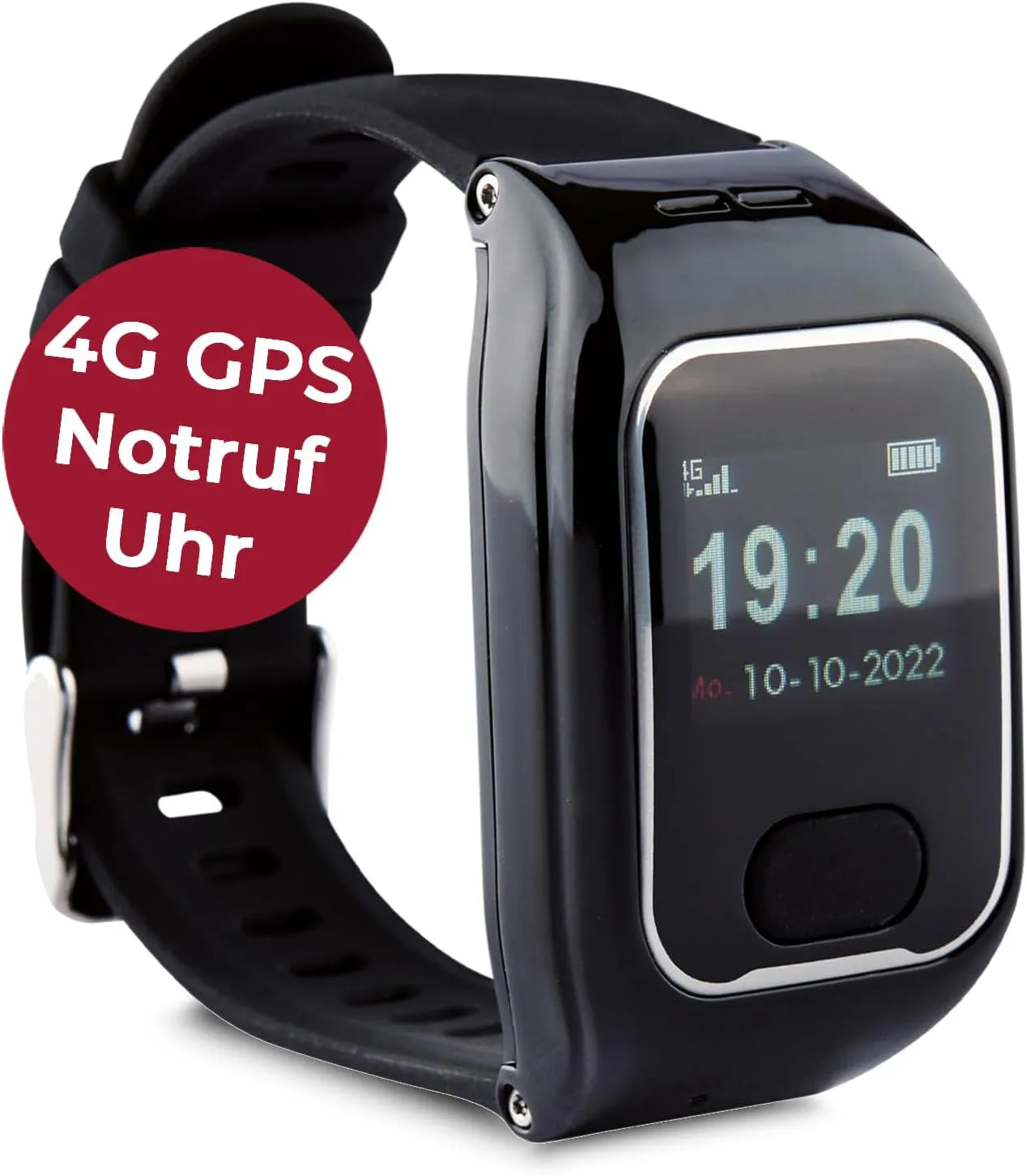 Bild von tellimed Solino PRO 4G GPS Notruf Uhr für Senioren mit Telefonfunktion und SIM Slot
