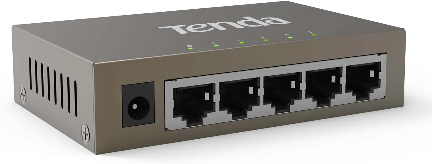 Bild von Tenda TEG1005D 5-Port Gigabit Switch mit Metallgehäuse