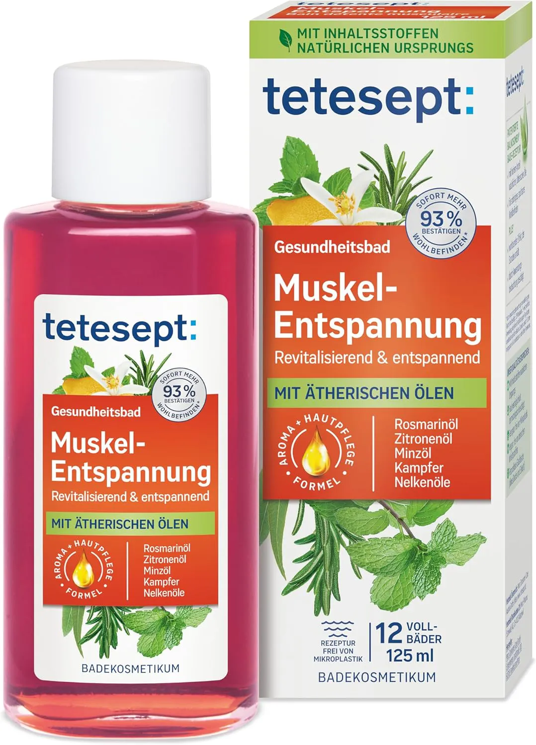 Bild von tetesept Muskelentspannung Bad mit ätherischen Ölen, 125 ml