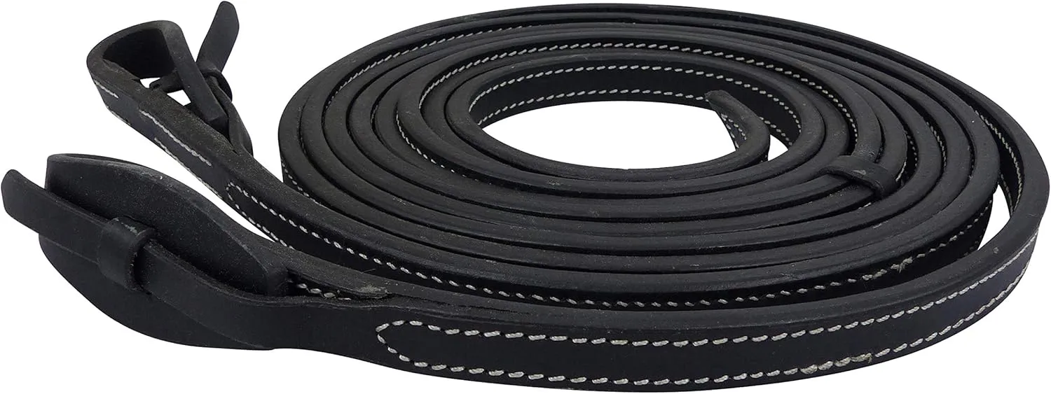 Bild von Thor Equine Westernzügel mit Schnellverschluss, 220 cm, genäht, schwarz