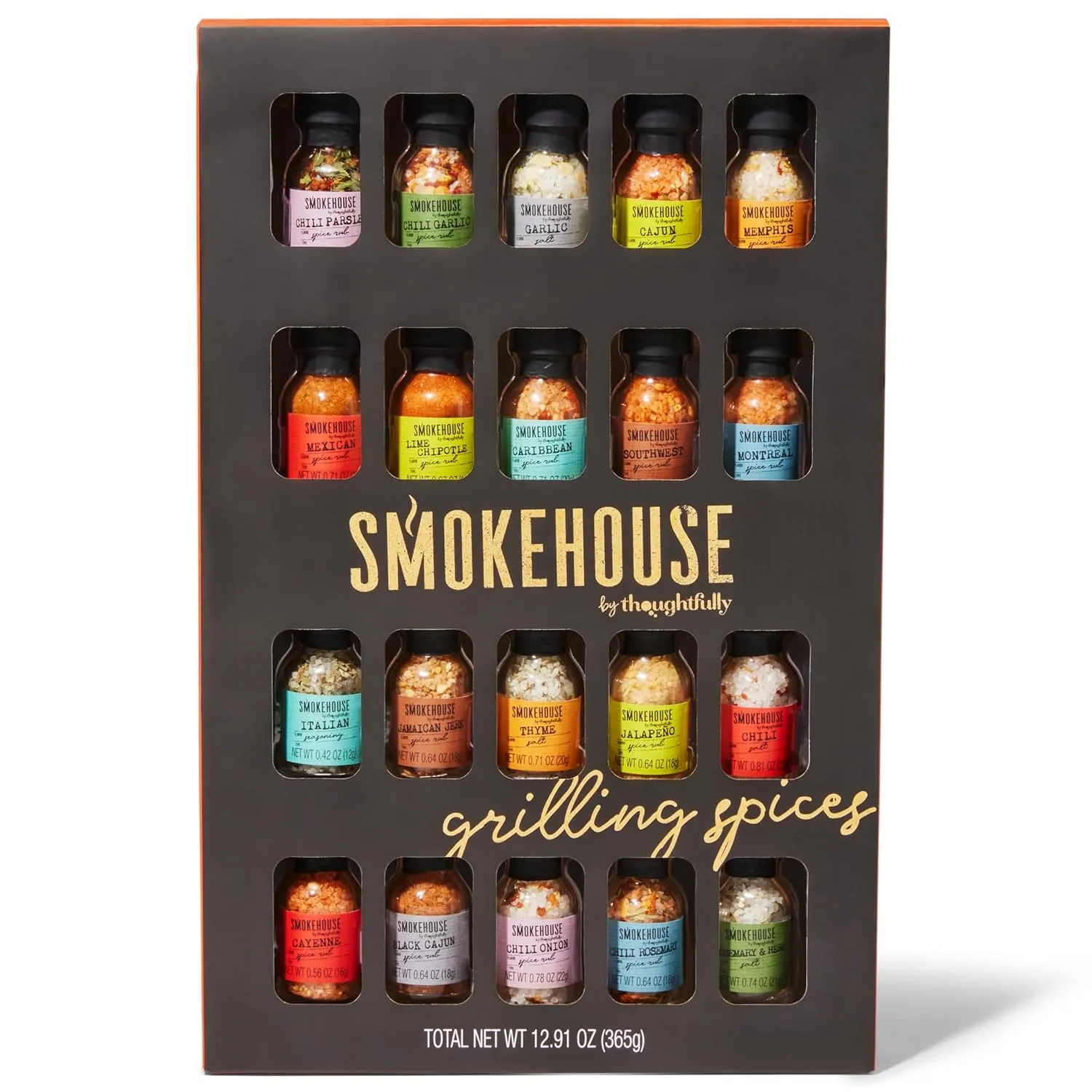 Bild von Thoughtfully BBQ Gewürze Geschenkset mit 20 Grillgewürzmischungen