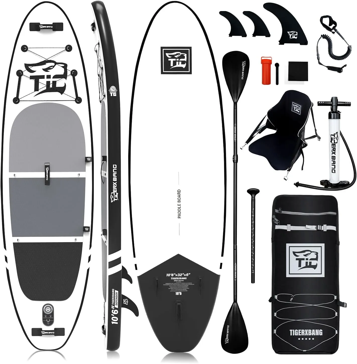 Bild von TIGERXBANG Defender Pro SUP Board aufblasbar für Stand Up Paddling