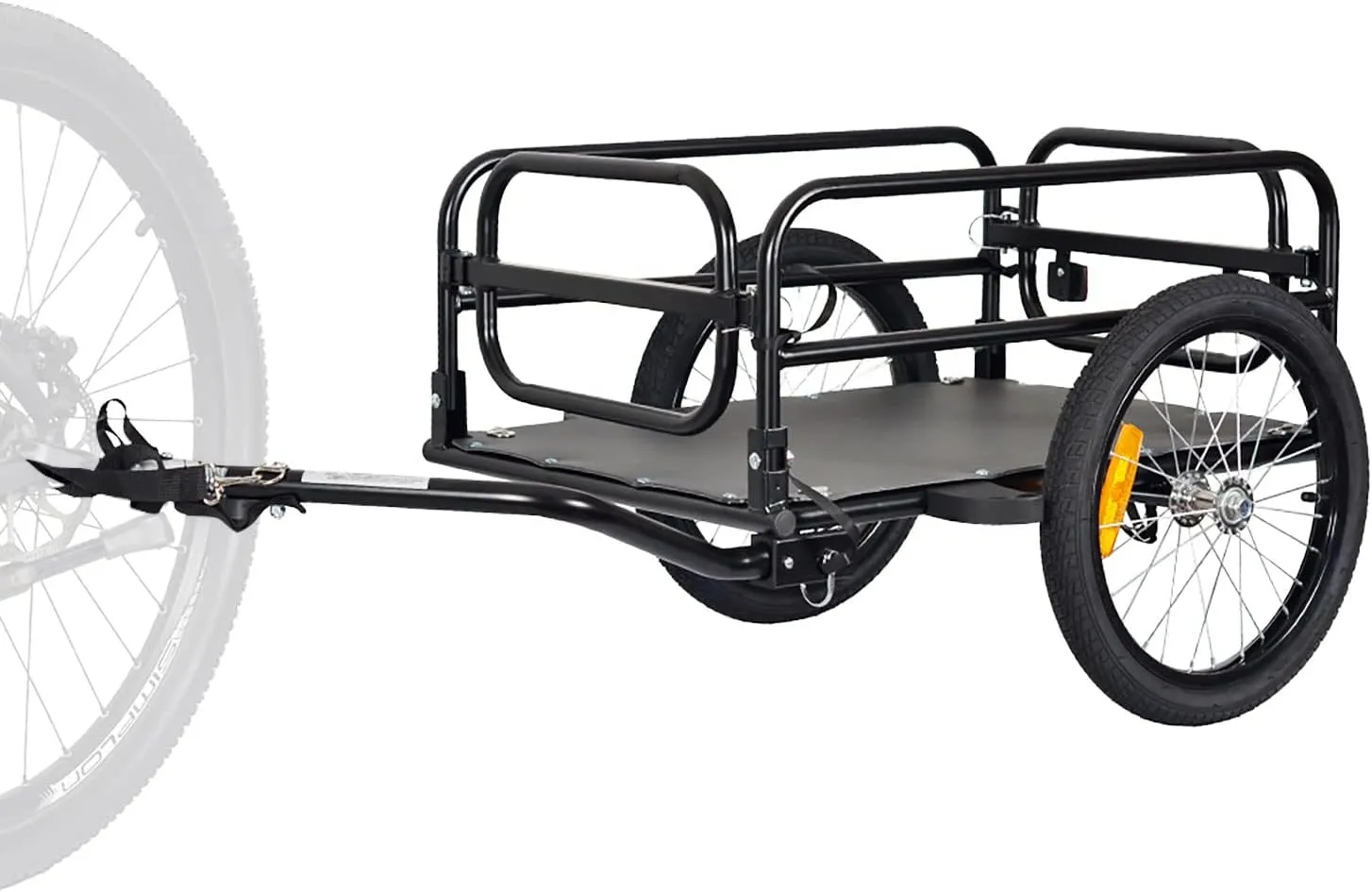 Bild von Tiggo Klappbarer Fahrrad Lastenanhänger mit 67 x 46 x 25 cm Ladefläche und 40 kg Tragkraft
