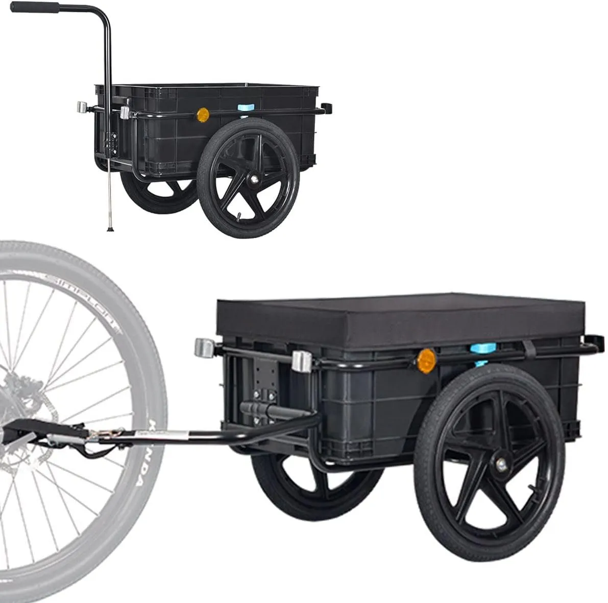 Bild von Tiggo VS Plus Lastenanhänger und Handwagen mit 70 Liter Transportbox, Artikelnummer 20317
