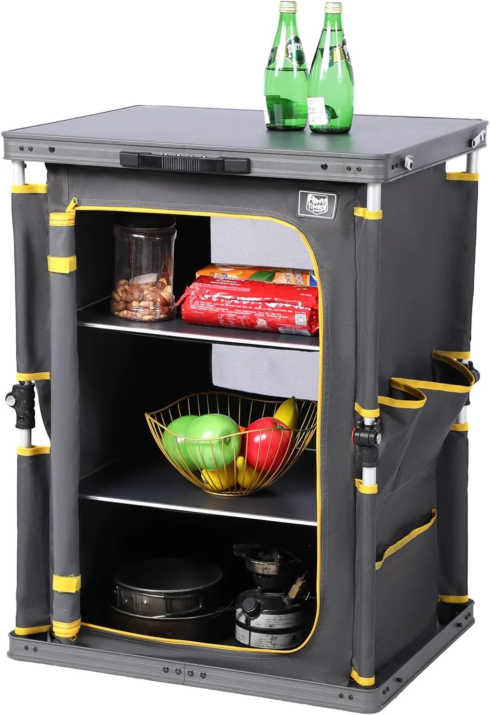 Bild von TIMBER RIDGE faltbarer Campingschrank mit Tragetasche für die mobile Küche
