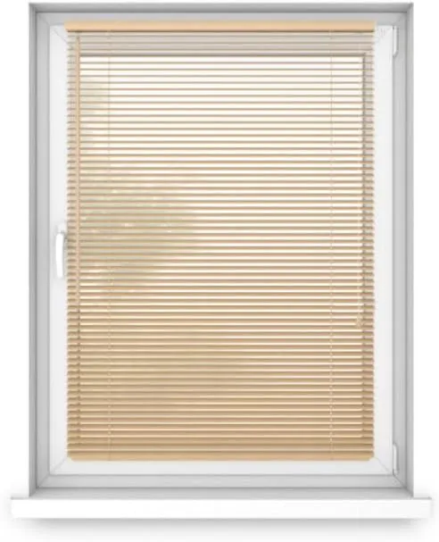 Bild von time4blinds Holzjalousien mit 25 mm Lamellen für Fenster in verschiedenen Farben, Breite 50-140 cm und Höhe 50-250 cm, einfache Installation ohne Bohren