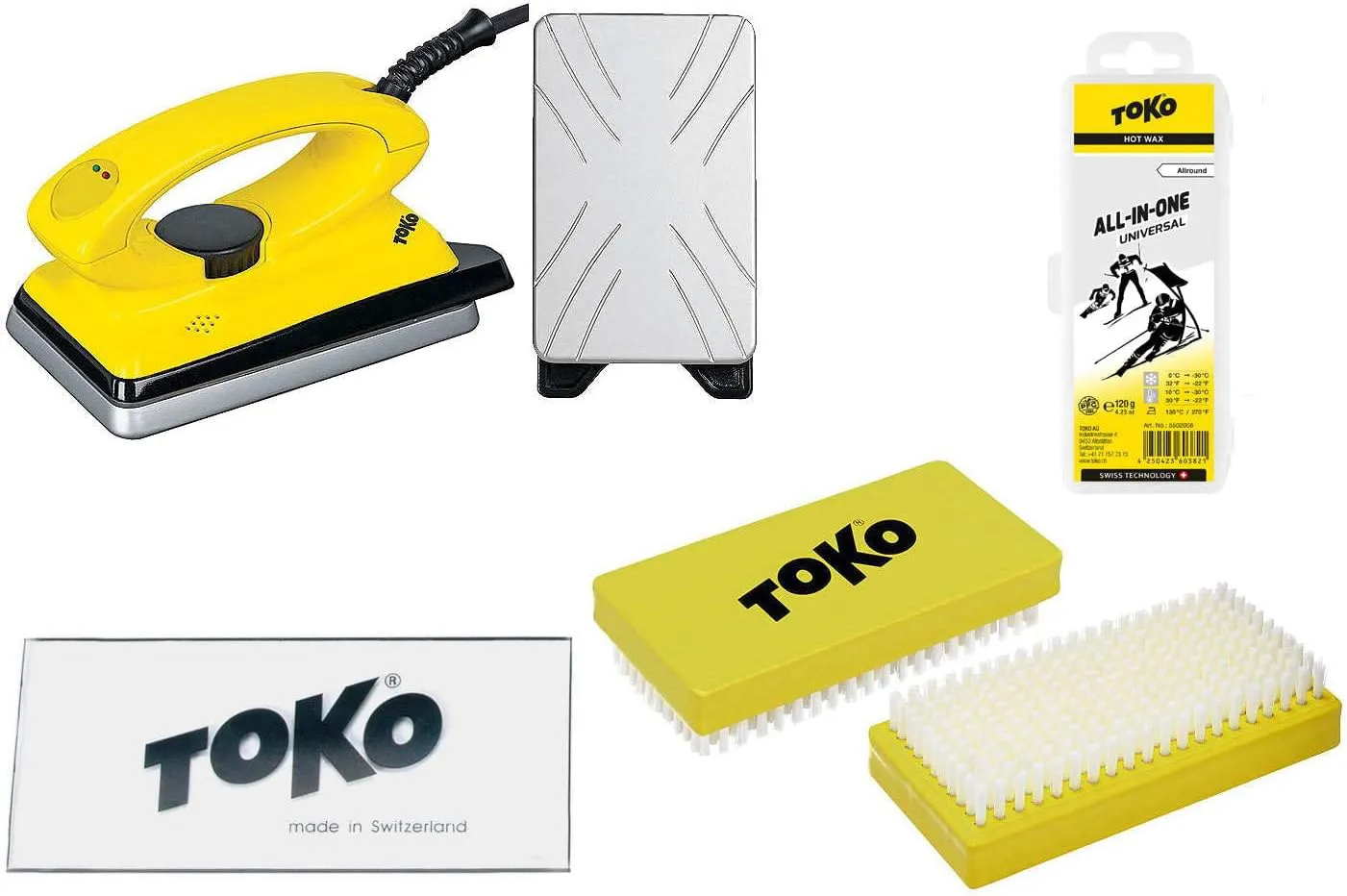 Bild von Toko 4-teiliges Skiwax-Set mit Bügeleisen für Alpin, Nordic und Snowboard