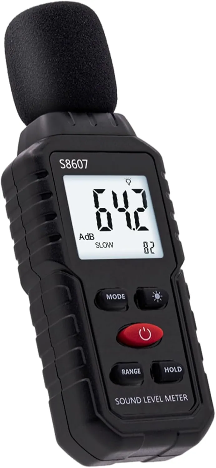 Bild von Tolesum digitales Schallpegelmessgerät mit LCD-Display von 30 dB bis 130 dB für Büro, Baustelle und Fabrik