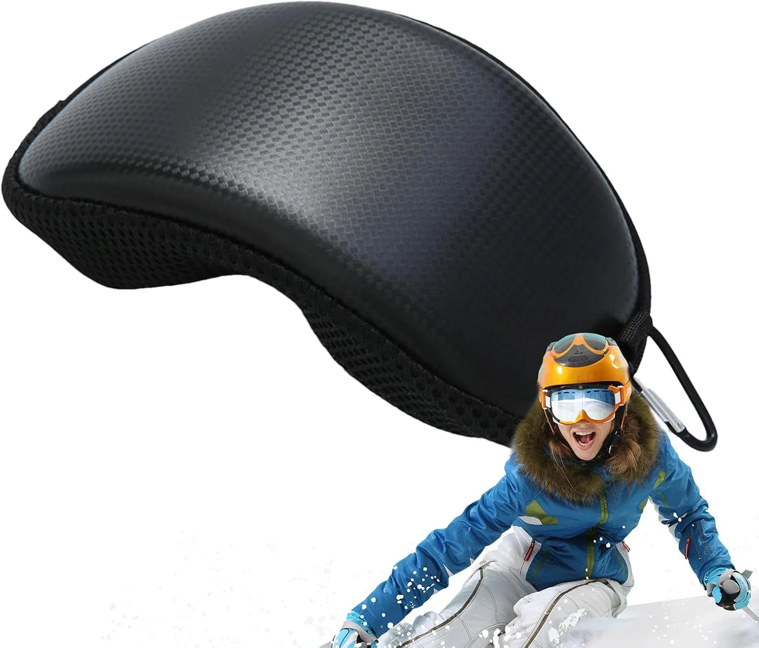 Bild von Toliya Hartschalenetui für Skibrillen mit regenfestem Reißverschluss, leicht und kompakt für Motorradfahren