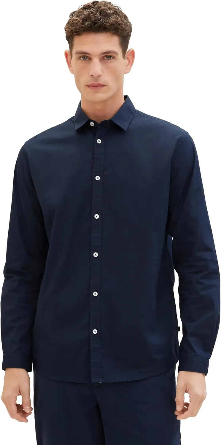 Bild von TOM TAILOR Herren Business Hemd im Regular Fit mit Stretch