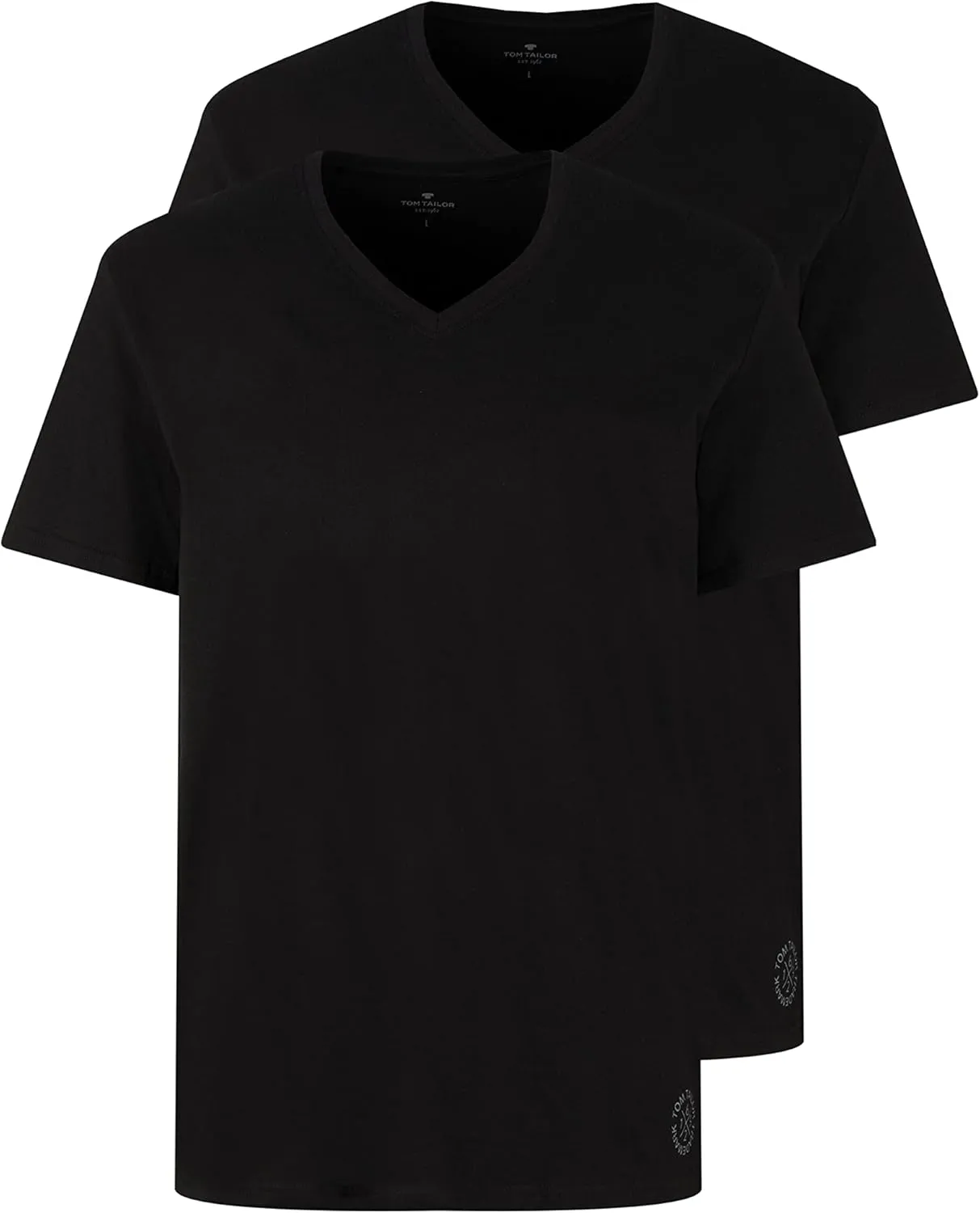 Bild von TOM TAILOR Herren V-Ausschnitt T-Shirt im Doppelpack