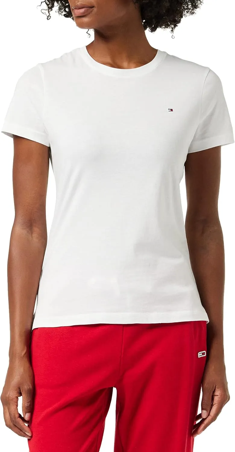 Bild von Tommy Hilfiger Damen Kurzarm T-Shirt mit Rundhalsausschnitt