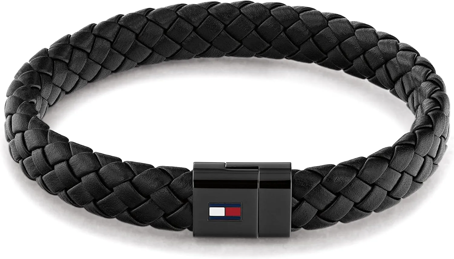 Bild von Tommy Hilfiger Herrenarmband aus schwarzem Leder 2790331
