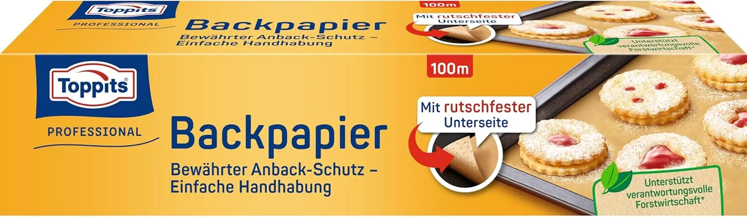 Bild von Toppits Backpapier 100 Meter Braun