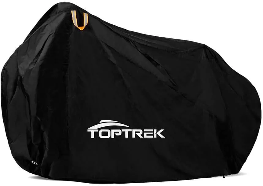 Bild von Toptrek wasserdichte Fahrradabdeckung aus 210T Oxford-Gewebe in der Größe 200 x 110 x 70 cm mit Beutel