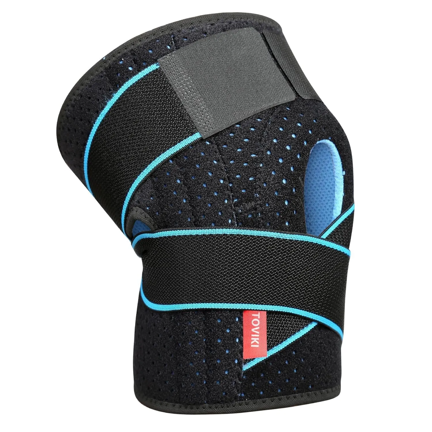 Bild von TOVIKI Kniebandage mit Gel Pads und Seitenstabilisatoren für Meniskus und Arthritis