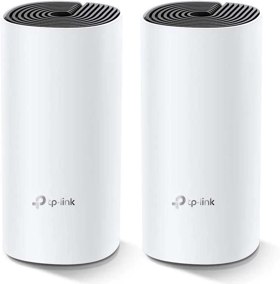 Bild von TP-Link Deco M4 Mesh WLAN Set mit 2 Einheiten, AC1200 Dual Band, 2 Gigabit Ports pro Einheit, empfohlen für 2-3 Schlafzimmer und umfassendem Jugendschutz