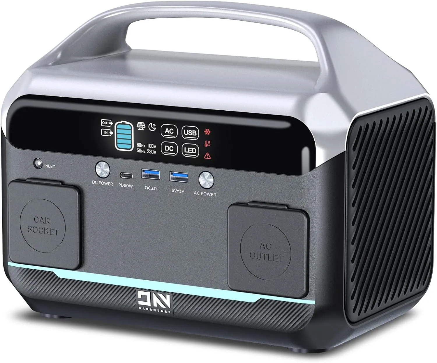 Bild von Tragbare Powerstation 300W mit 268Wh LiFePO4 Akku für Camping und Notstromversorgung