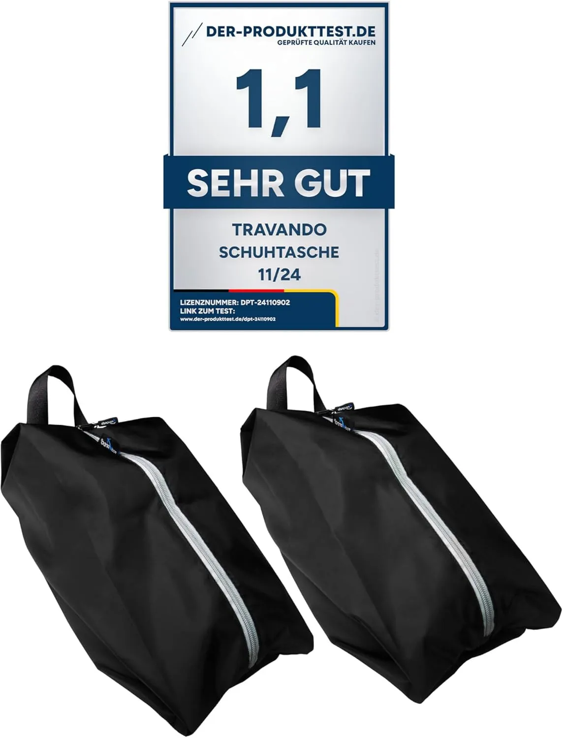Bild von TRAVANDO 2er Set Schuhtaschen wasserfest für Reisen und Gepäck
