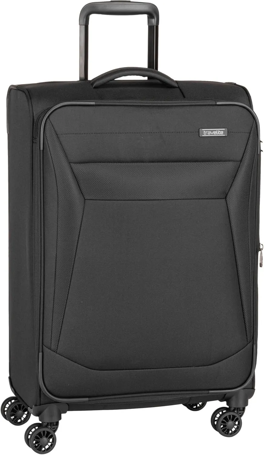 Bild von Travelite Chios M Trolley mit 4 Rollen, 67 cm und 60-66 Litern, mit Dehnfalte und Kantenschutz
