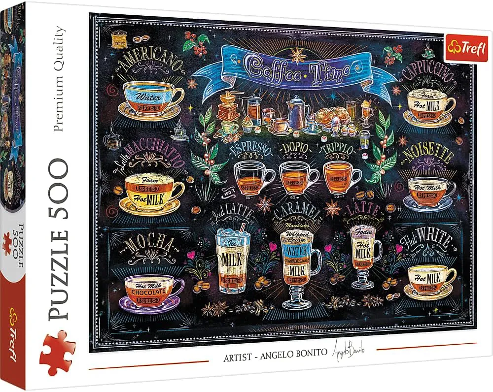 Bild von Trefl 37449 Puzzle mit 500 Teilen zum Thema Kaffeesorten für Erwachsene und Kinder ab 10 Jahren