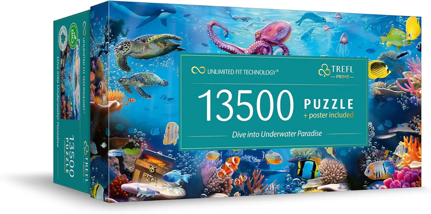 Bild von Trefl Prime Puzzle Dive into Underwater Paradise mit 13500 Teilen und dickem Karton für Erwachsene und Kinder ab 12 Jahren