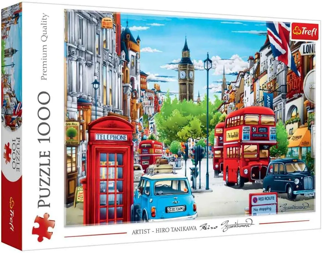 Bild von Trefl Puzzle Straße in London mit 1000 Teilen für Erwachsene und Kinder ab 12 Jahren