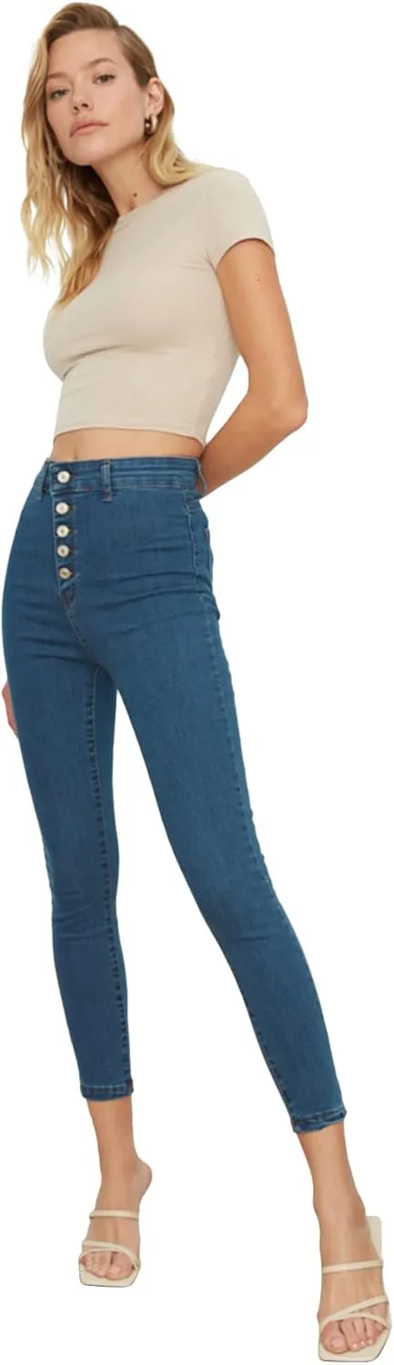 Bild von TRENDYOL Damen High Waist Jegging Jeans