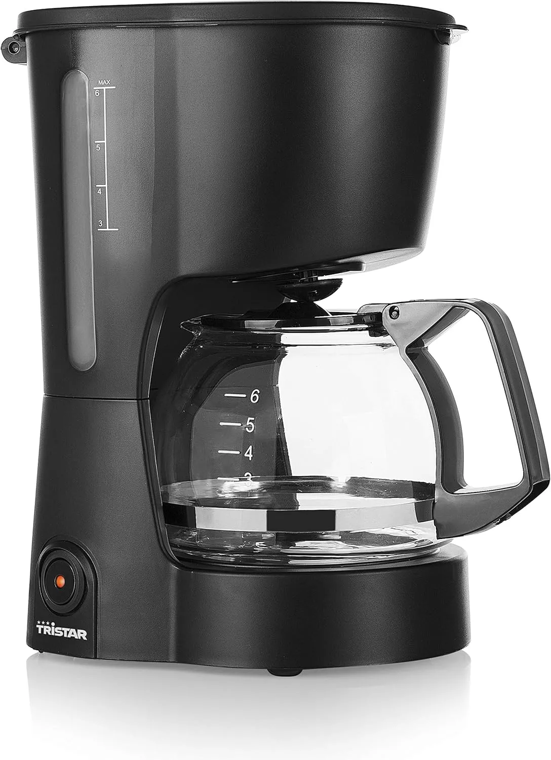 Bild von Tristar CM-1246 Kaffeemaschine mit 600 ml Fassungsvermögen für bis zu 6 Tassen, automatischer Abschaltfunktion und Wasserstandsanzeige in Schwarz