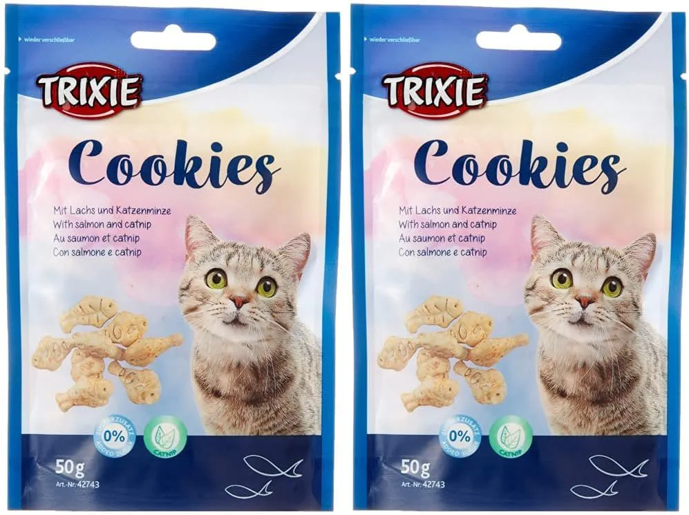 Bild von Trixie 42743 Lachs und Catnip Cookies im 2er Pack, 50 g