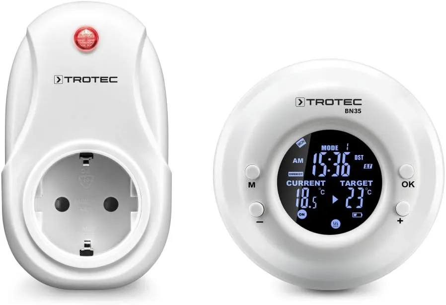 Bild von TROTEC BN35 Funk-Thermostat mit Zeitschaltuhr für konstante Temperatur und Smart Home Steuerung