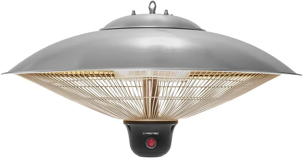 Bild von TROTEC Infrarotheizung IR 2000 SC mit Heizleistungen von 650 W, 1350 W und 2000 W, ideal für Terrasse, Balkon oder Außengastronomie, inklusive Fernbedienung