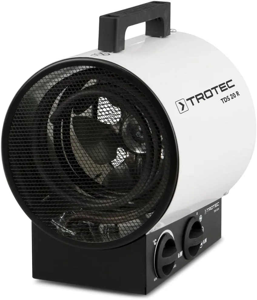 Bild von TROTEC TDS 20 R Bauheizer mit 1,5 kW und 3 kW Heizleistung für große Räume und einer Luftmenge von 411 m³/h