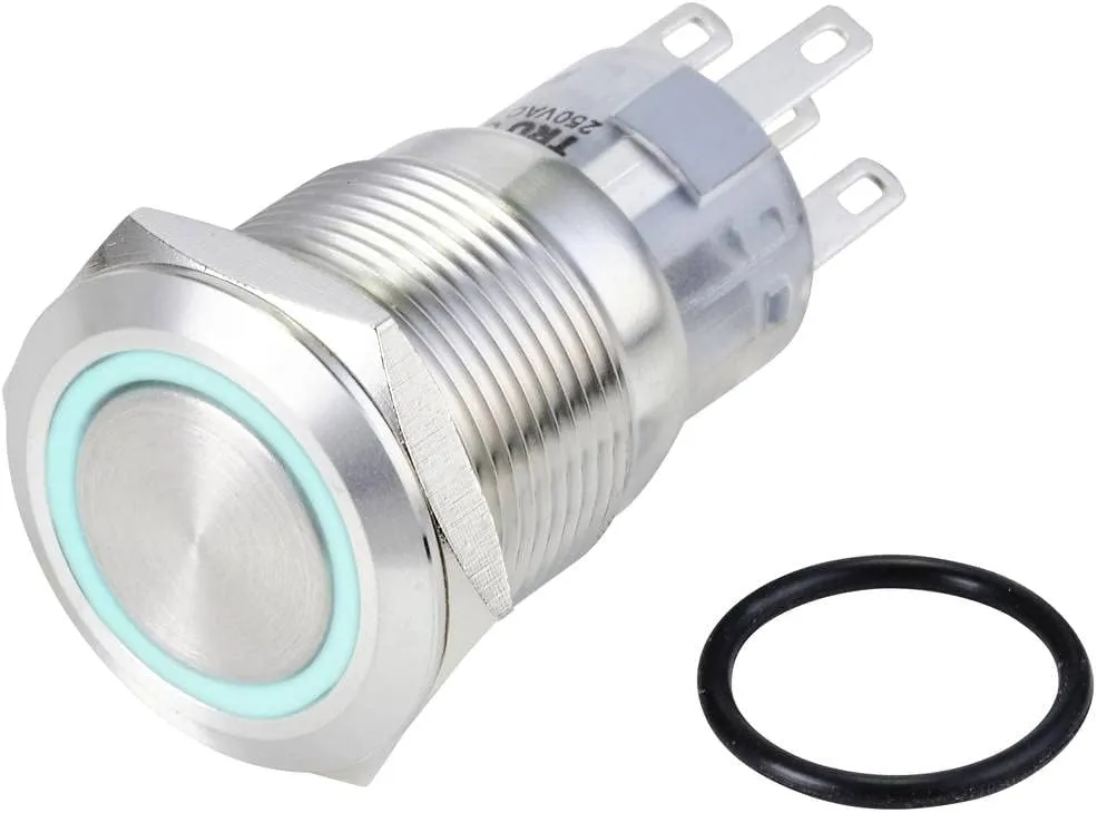 Bild von TRU Components TC-10090936 Vandalismusgeschützter Drucktaster 250 V AC 3 A