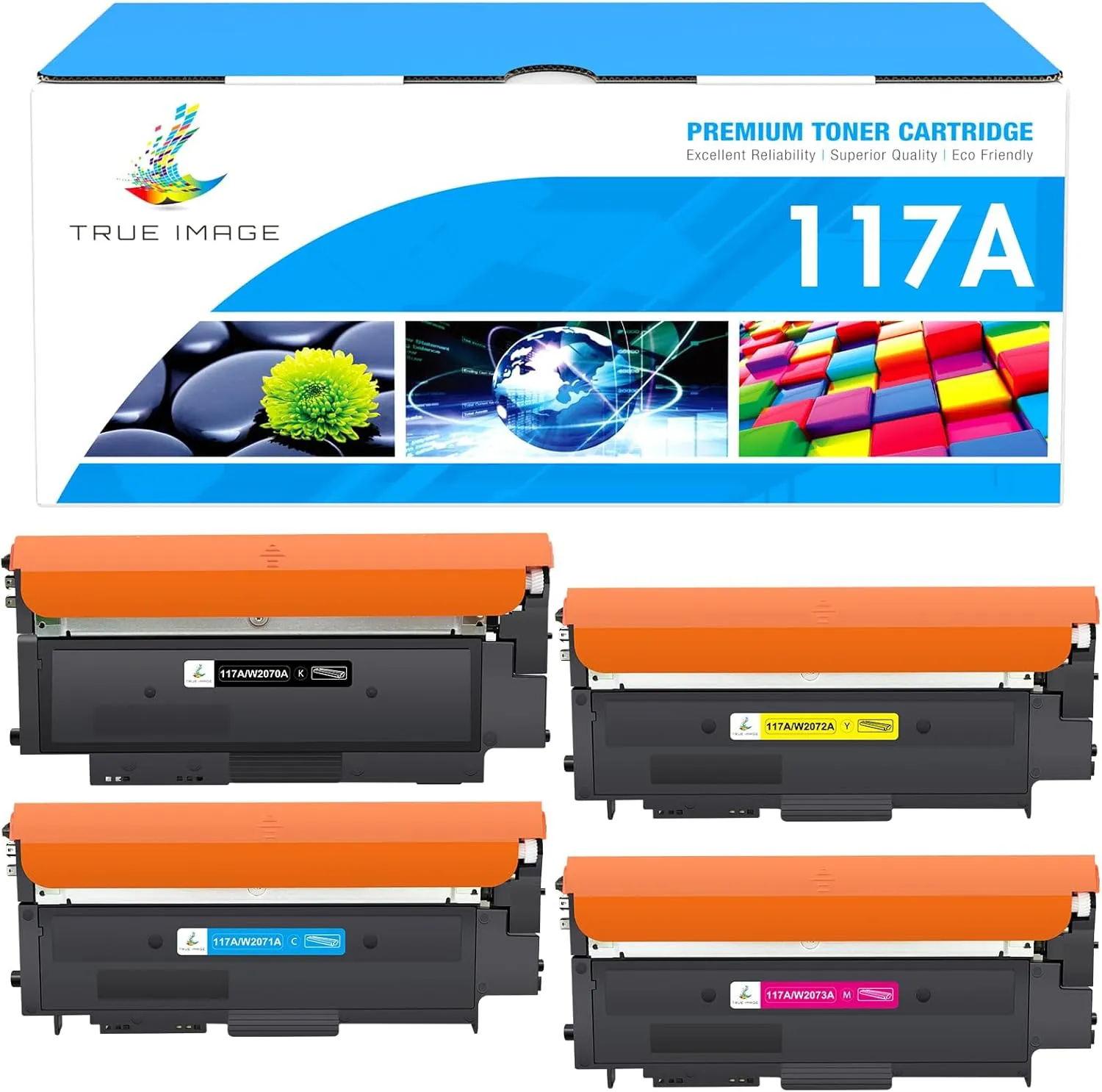 Bild von TRUE IMAGE 117A Toner Set kompatibel mit HP 117A für verschiedene Color Laser MFP Modelle