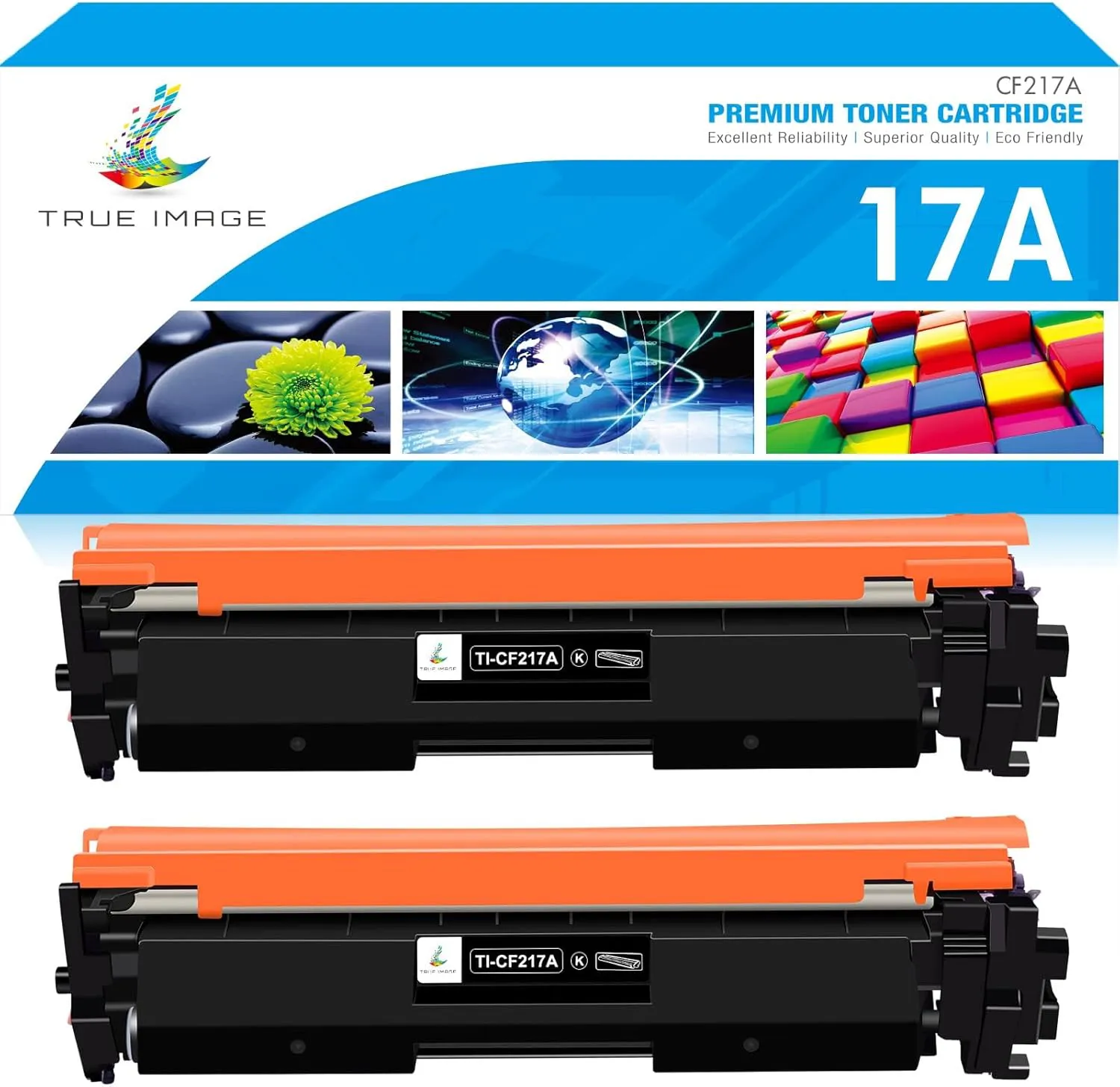 Bild von TRUE IMAGE 17A CF217A Tonerkartusche für HP Laserjet Pro M102, MFP M130 im 2er-Pack