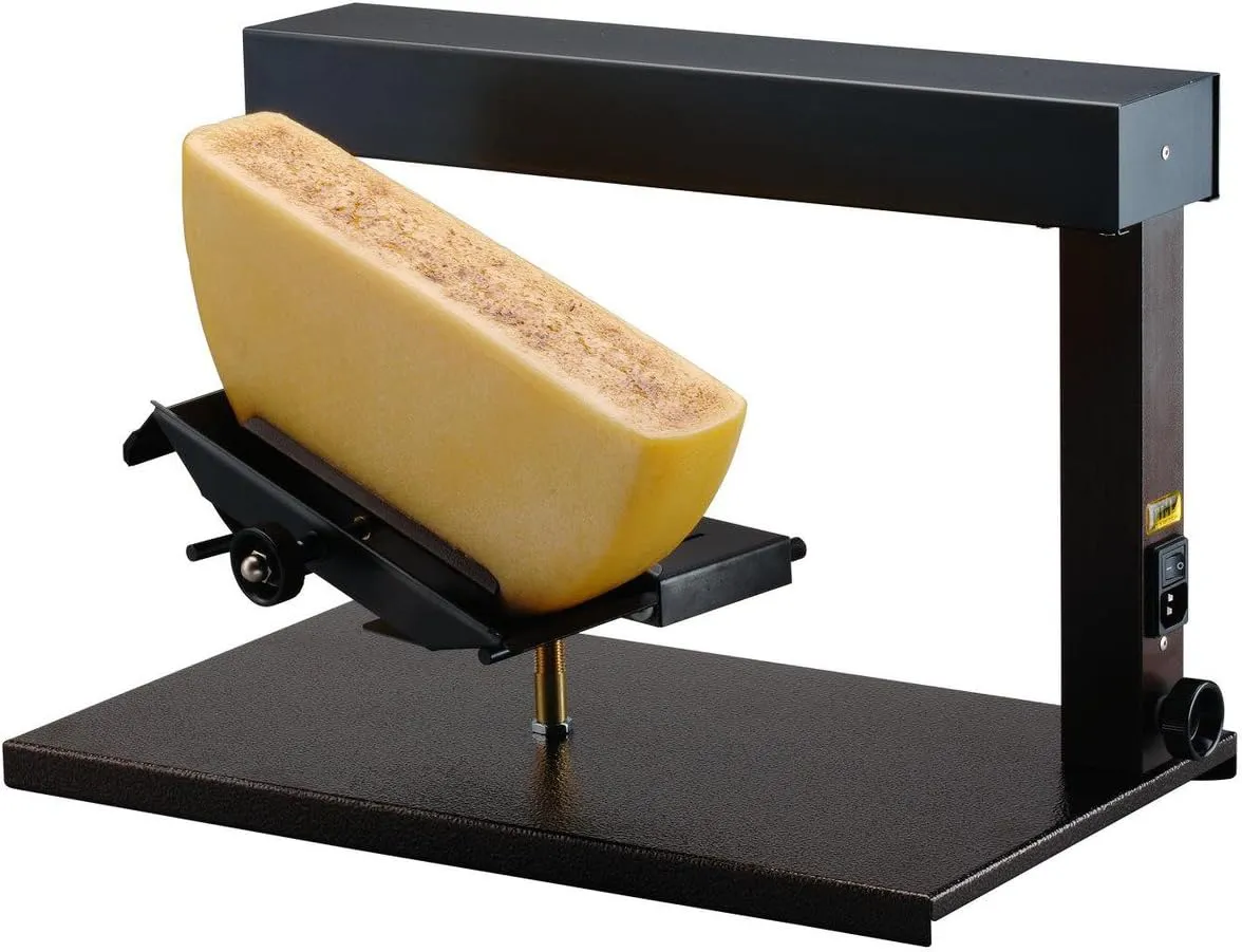 Bild von TTM Ambiance Raclette-Ofen für halben Käse mit kippbarem Käsehalter, 1000 Watt, Maße 48x27x32 cm