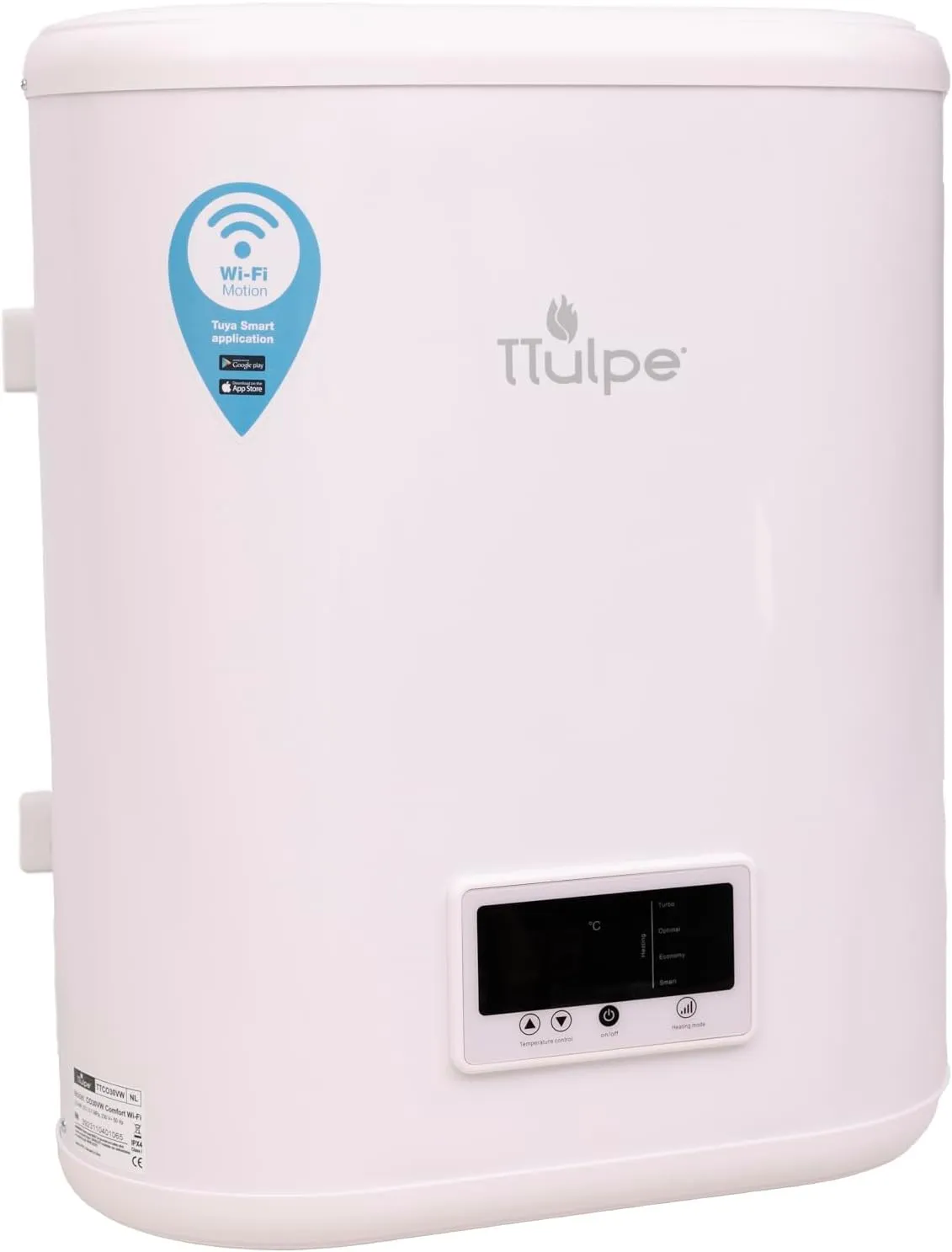 Bild von TTulpe Comfort 30-V Flach-Warmwasserspeicher mit 30 Litern und Wi-Fi-Funktion