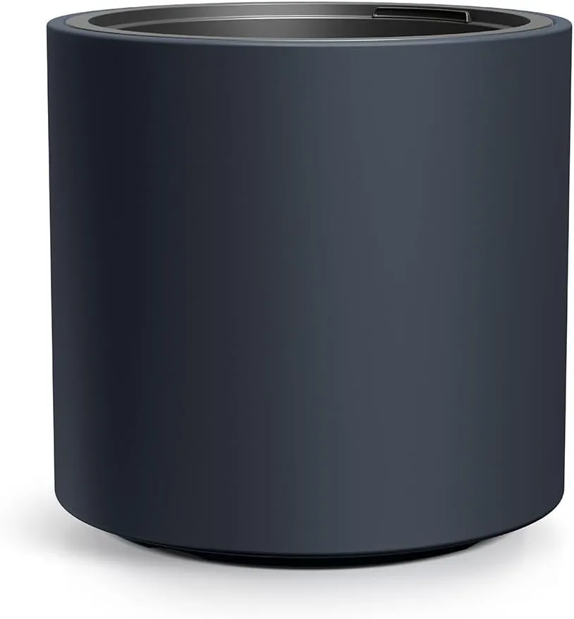Bild von Tymar XL Blumentopf mit Einsatz aus Kunststoff in Anthrazit, Durchmesser 47 cm
