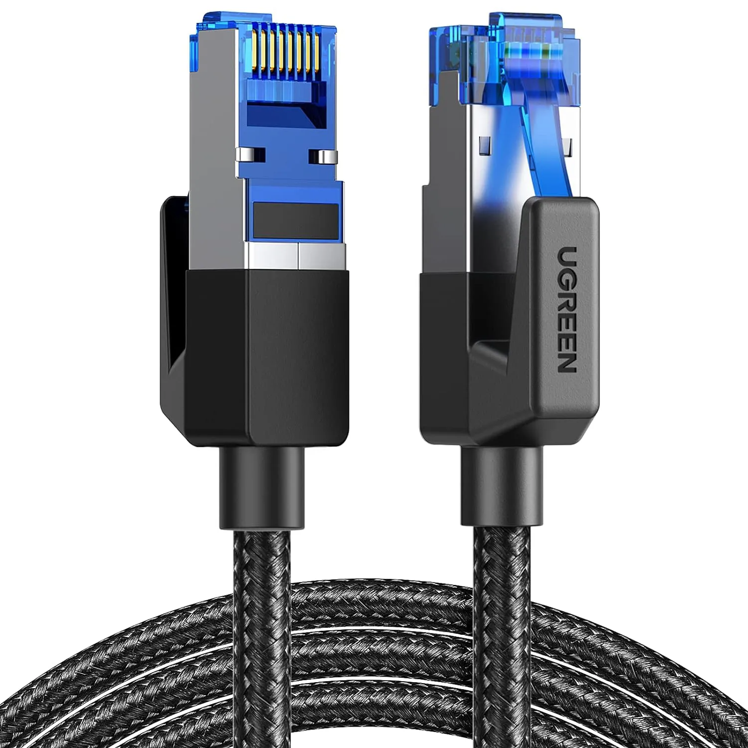 Bild von UGREEN Cat 8 LAN Kabel mit 40 Gbps und 2000 MHz, 5 Meter lang, kompatibel mit PS5, PS4, Steam Deck, Xbox, Switch, Router und Modem