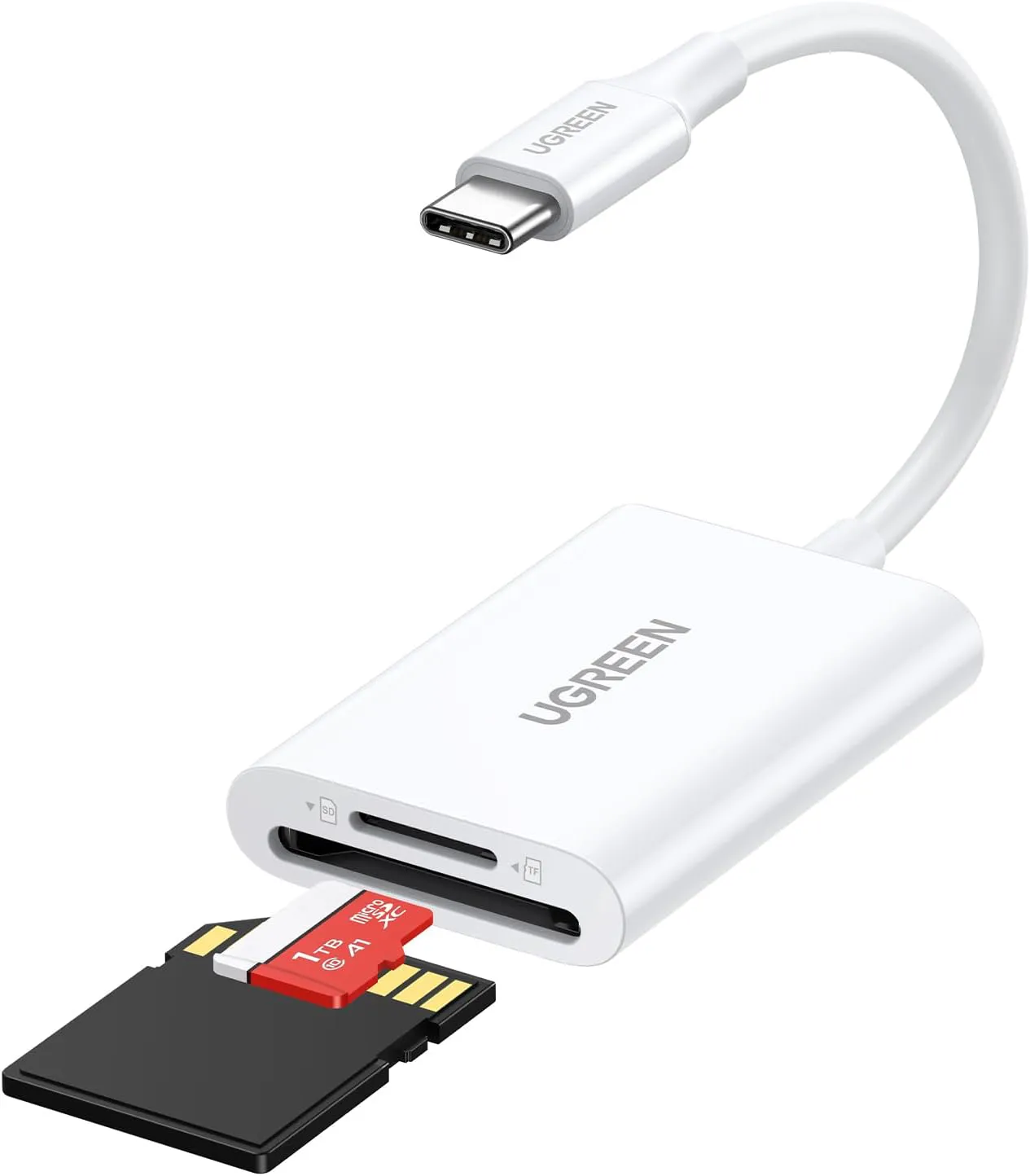 Bild von UGREEN USB C Kartenleser mit 170 MB/S für SD und Micro SD, kompatibel mit iPhone 16, Galaxy S24, iPad und MacBook Pro/Air